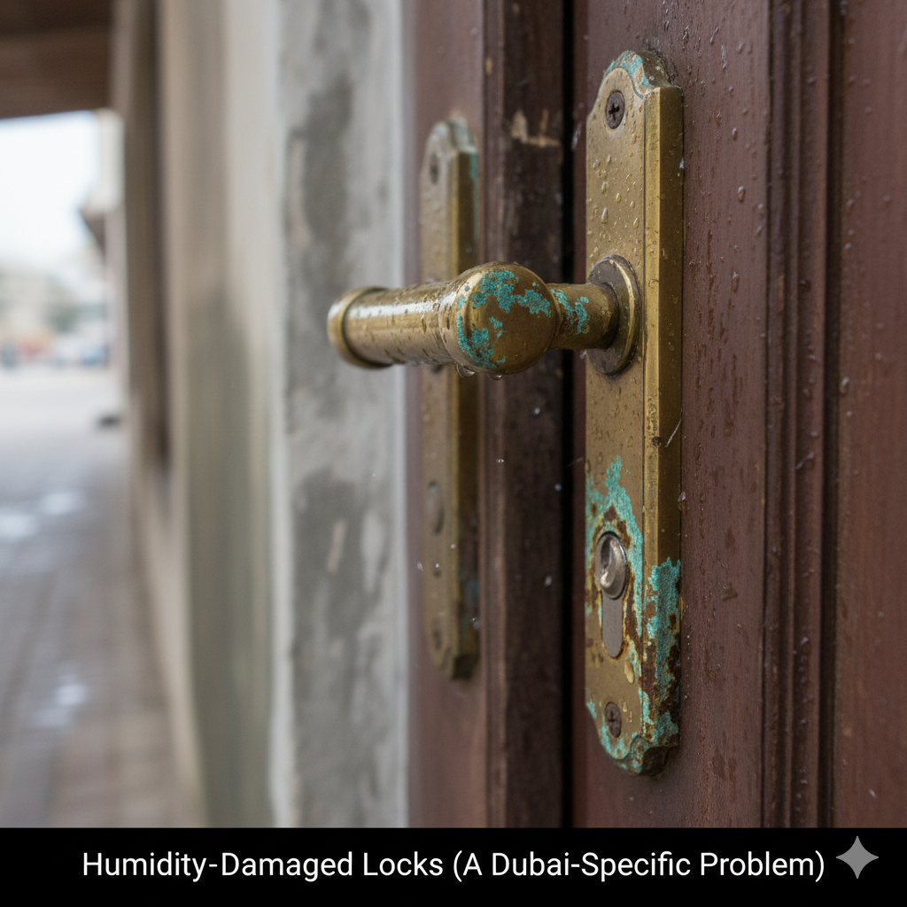 Humidity-Damaged Locks (A Dubai-Specific Problem)